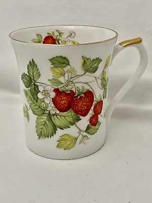 Buy Vintage Queen's Rosina China  Cup, Fine Bone China, England, Virginia Strawberry • 11.38£