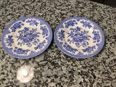 Buy Pair (2) Royal Stafford Asiatic Pheasant Blue & White Salad Plates 8 1/2” - Nwot • 18.99£
