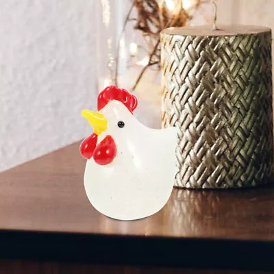 Buy  Glass Chicken Ornament Hand Blown Ornaments Crystal Adornment • 12.78£