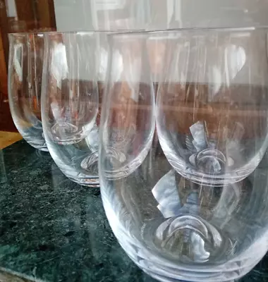 Buy Set Of 4 Tony Laithwaite Dartington Crystal Signature Series Wine Stemless Glass • 19£