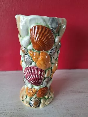Buy Vintage Sylvac England Ceramic Shell Vase 16cm High • 16.99£
