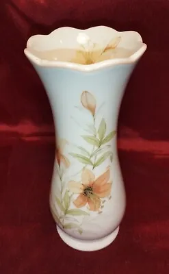 Buy Royal Winton Vase - Orange Lilies / Flowers - By Coloroll - England - 17 Cm Tall • 2.99£