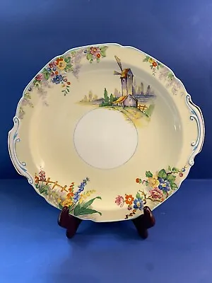 Buy GRINDLEY 25cm PLATE  THE OLD MILL  FLOWERS & WINDMILL • 13.49£