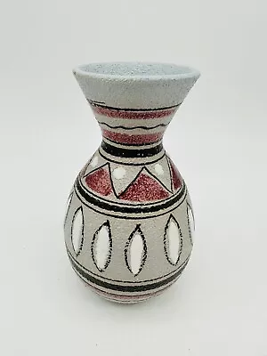 Buy MCM Textured Italian Pottery Vase Marked 847 Italy • 33.62£