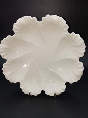 Buy Vintage Lenox Porcelain 7-3/4  Diameter Scalloped Shell Dish/Bowl Green Mark • 28.76£