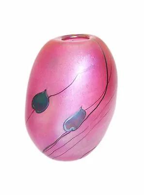 Buy GLASFORM | John Ditchfield - Iridescent Glass Paperweight Vase - U.K. - 20th C. • 391.83£