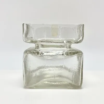 Buy Vtg Riihimaen Lasi Finland Helena Tynell Pala Vase Large Clear Glass • 95.90£
