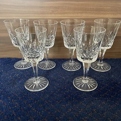 Buy Set Of 6 Vintage Royal Doulton Lead Crystal Wine Glasses Cut Crystal • 47£