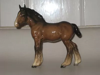 Buy Beswick Shire Foal (Small) 1053 In Brown Gloss • 14.95£