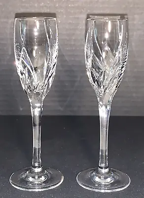 Buy Set Of 2 Rosenthal Classic Crystal Estelle Swirl Cut Liqueur Glasses 6 1/2  • 23.71£
