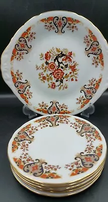 Buy Vintage Colclough Royale Bone China Cake Plate And 6 Side Plates (B14) • 19.99£