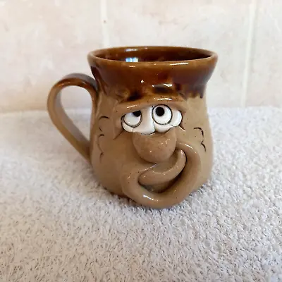 Buy Pretty Ugly Pottery Glazed Stoneware Coffee Mug Face Handmade In Wales • 7.50£