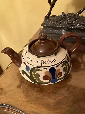 Buy Vintage Devon Torquay Ware Scottish Motif Tea Pot • 7£
