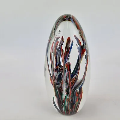 Buy Vintage Strathearn Scotland Art Glass Paperweight  Tropic  12.7cm High • 49£