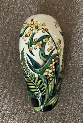 Buy Moorcroft Vase,with Flowers,19 Cm High,in Good Condition,sign And Dated. • 140£
