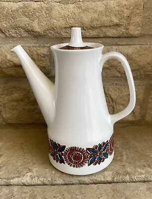 Buy Vintage Retro Figgjo Flint Norway Astrid Red Coffee Pot Pottery • 20.99£