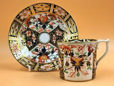 Buy Royal Crown Derby Traditional Imari Demitasse Cup & Saucer Duo. C1800 Red Mark. • 125£