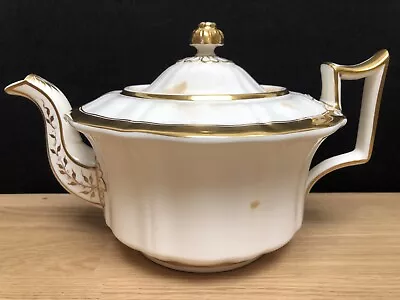 Buy Rare Antique JOHN RIDGWAY Bone China 'Old English' White & Gold Teapot C.1815 AF • 14.99£