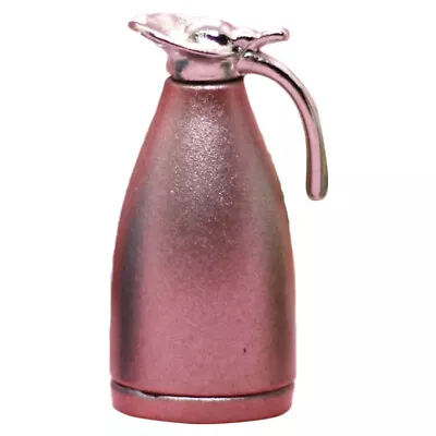 Buy Miniature Dollhouse Thermal Water Pitcher - Metal Vacuum Kettle (Pink)-QP • 7.99£