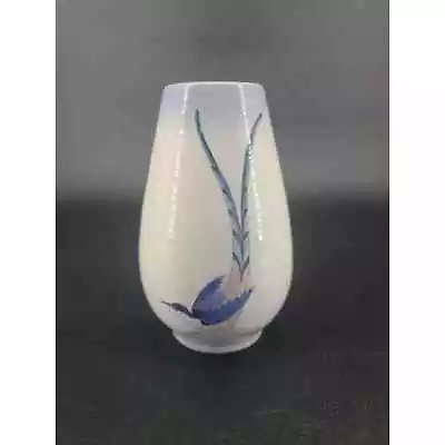 Buy Vintage Royal Jubilee Holland Blue Bird Hand Painted Vase • 21.03£