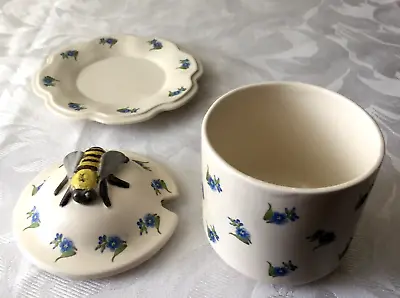 Buy Vintage Honey Bee Pot,+ Dish By DMD Farlie House Beauly,Inverness-shire Scotland • 19.99£