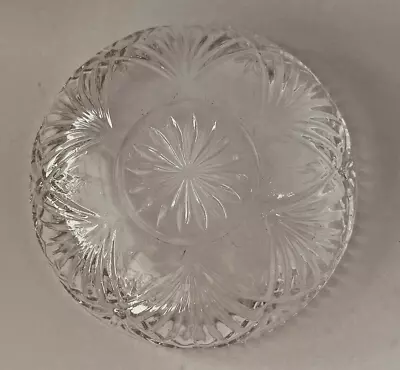 Buy Vintage Darby Round Crystal Cut Glass Small Bowl Trinket Candy Whatnot Dish • 12.34£