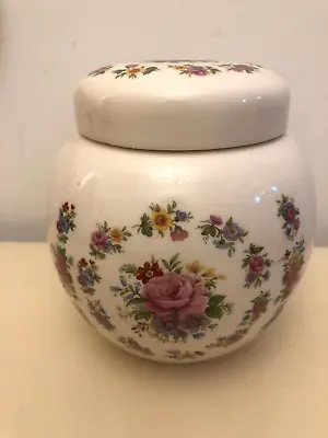 Buy SADLER GINGER JAR PINK ROSES & FLORAL DESIGN With Lid Shabby Chic Country Style • 6£