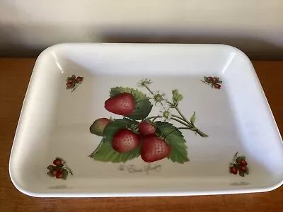 Buy PORTMEIRION Pomona 36cm X 27cm Dish -The Elsanta Strawberry - Great Condition • 14.99£
