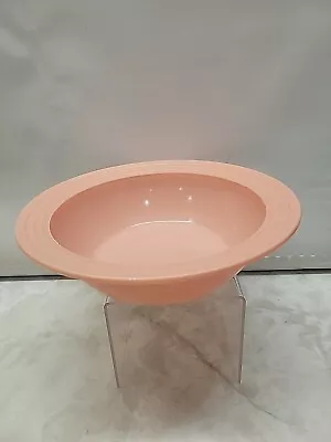 Buy Vintage 1940s Hazel-Atlas Moderntone Pink Platonite Serving Bowl With Rim • 11.57£