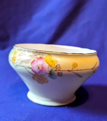 Buy AYNSLEY Small FLORAL Footed BOWL - Bone China Made In England  - 4ins Diameter. • 5£