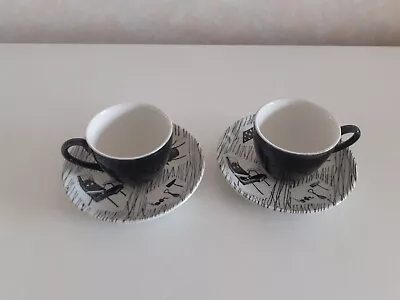 Buy Pair Of Ridgway Homemaker Coffee Cups And Saucers  - Good Condition - No Crazing • 15£