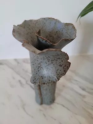 Buy Vintage Studio Pottery Sculptural Bud Vase • 19.99£