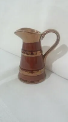Buy Vintage Lord Nelson Pottery Mini Pitcher Brown & Gold Made In England 3 1/2   • 12.32£
