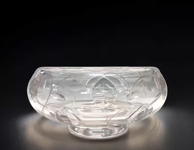 Buy Stuart Crystal CascadePrism Design CentrePiece Vintage Solid Crystal Bowl Heavy • 37£