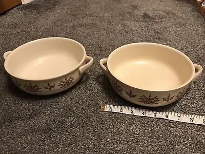 Buy Two 9 Inch Poole Pottery  Ovenproof Serving Dishes. NUT TREE • 5£