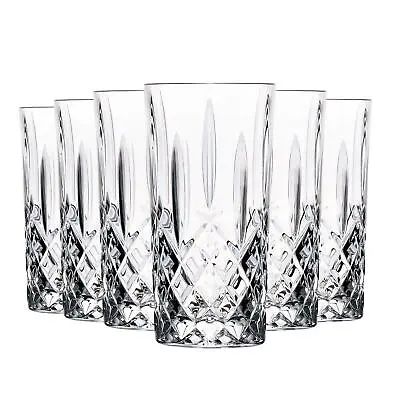 Buy RCR Crystal 6x Orchestra Highball Cocktail Glasses Set Drinking Tumblers 396ml • 22£