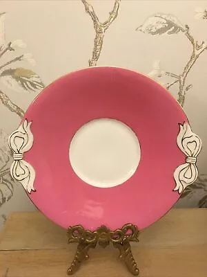 Buy Pink China By Tuscan Cakeplate BOW Handles Ribbons Bows Vintage China Ribbons • 22£