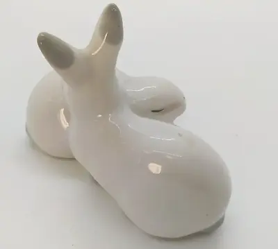 Buy Statue Vintage Rabbit Porcelain 1970 Ussr White Home Decor Creative Beautiful • 173.93£
