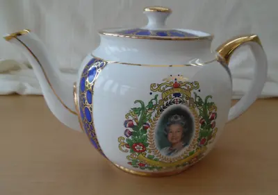 Buy Wade Ceramics Ringtons Queen Elizabeth 11 Coronation 50th Anniversary Teapot • 10£