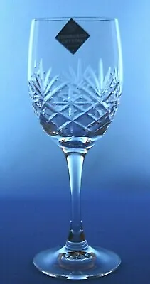 Buy EDINBURGH CRYSTAL DUET DESIGN - WINE GOBLET GLASS 18.5.cm /  7 1/4   UNUSED NEW • 16£