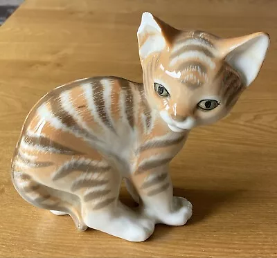 Buy Vintage Lomonosov (USSR) Cat Ornament ..(Damaged Ear) • 5.95£