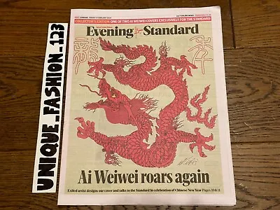 Buy Ai Weiwei Roars Again Evening Standard Newspaper Green Chinese New Year Limited • 5.49£