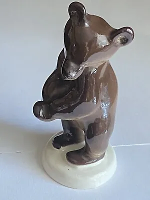 Buy VTG Brown Bear Lomonosov USSR Russian Porcelain Bear Figurine Figure • 33.75£