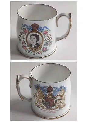 Buy Queen Elizabeth II Coronation Royal Albert 1953 Bone China Mug / Cup • 5.99£