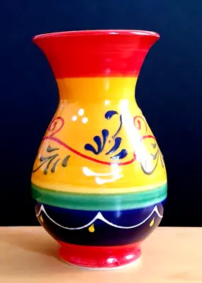 Buy Del Rio Salado Ceramic Pottery Vase Handmade In Andalusia Spain • 16£