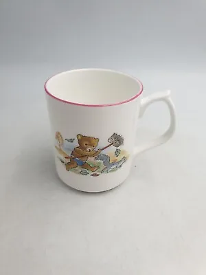 Buy Jason Works Nanrich Pottery Bone China Mug Teddy Bear Chasing Squirrel & Skating • 12.99£