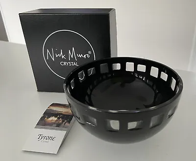 Buy NICK MUNRO - Tyrone Crystal Sq Footed Bowl - Boxed • 36£