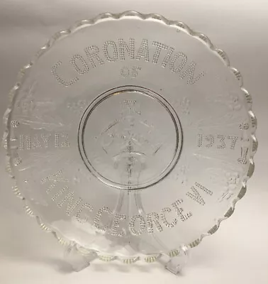 Buy Antique Coronation Of King George May 13 1937 Glass Plate • 37£