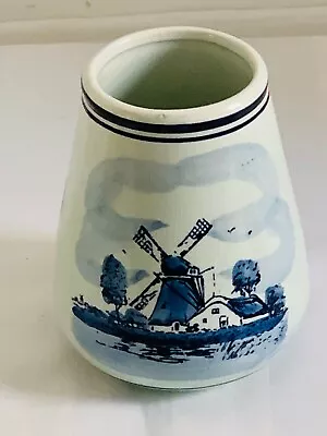 Buy Vintage Delft Blue Handpainted Pot – Made In Holland   • 14.99£