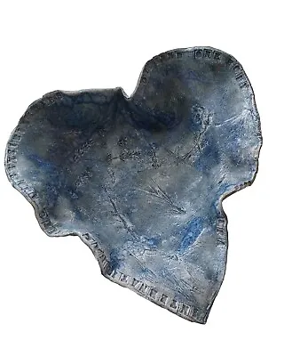 Buy Handmade Crafted Glazed Pottery Heart Shaped Bon Bon Leaf Dish • 9.99£